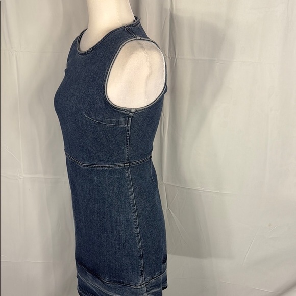 Theory Karissa Dark Blue Denim Mini Dress 0 - Picture 6 of 10